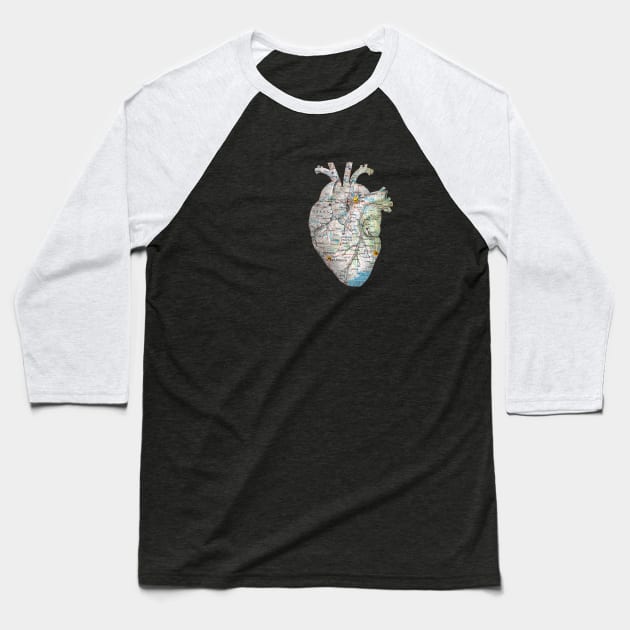 Texas Heart Baseball T-Shirt by chriswig